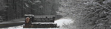 Rare Winter scene at Horseshoe Bend NMP